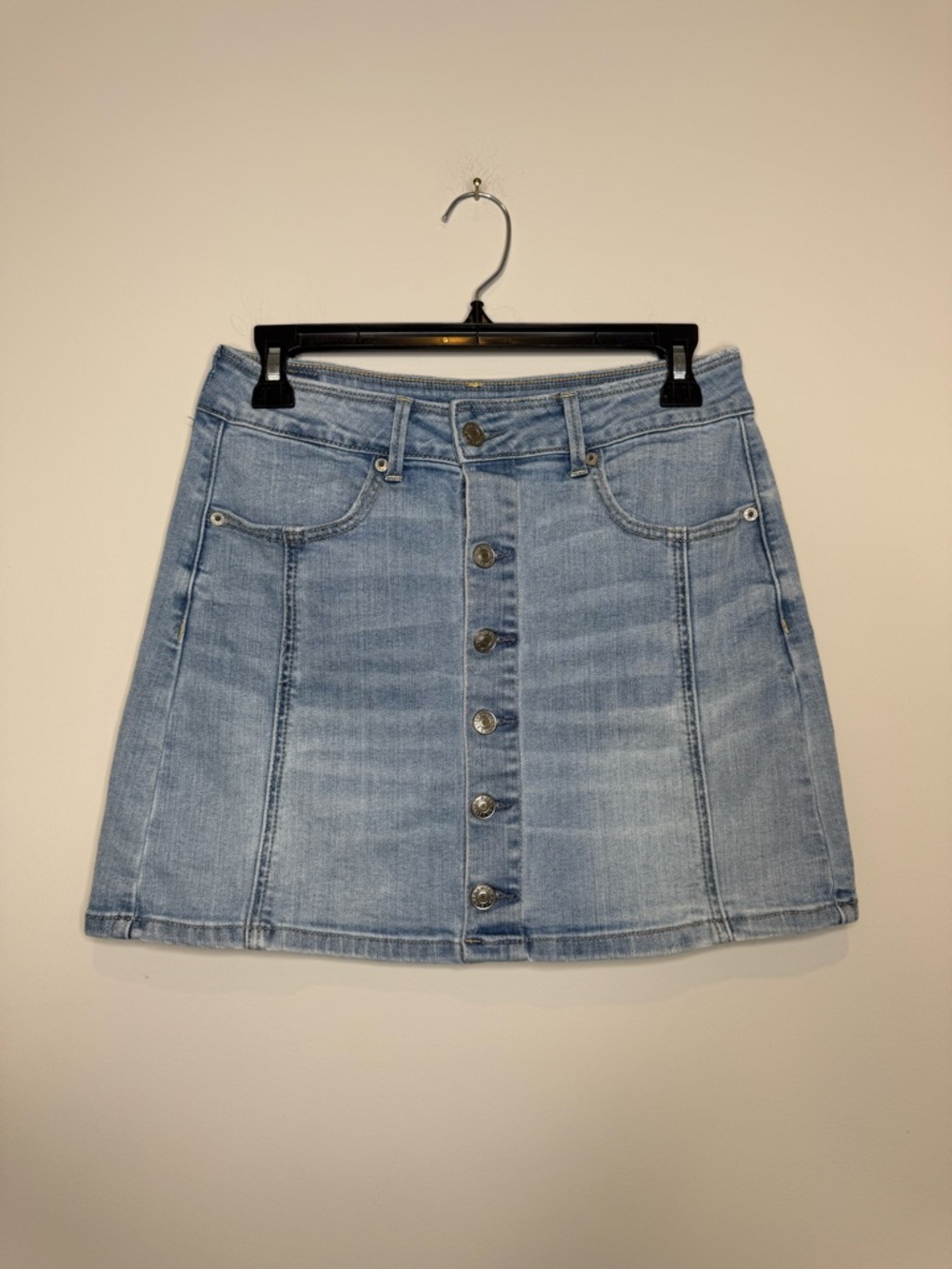 American Eagle 
 Button-Front Mini Skirt